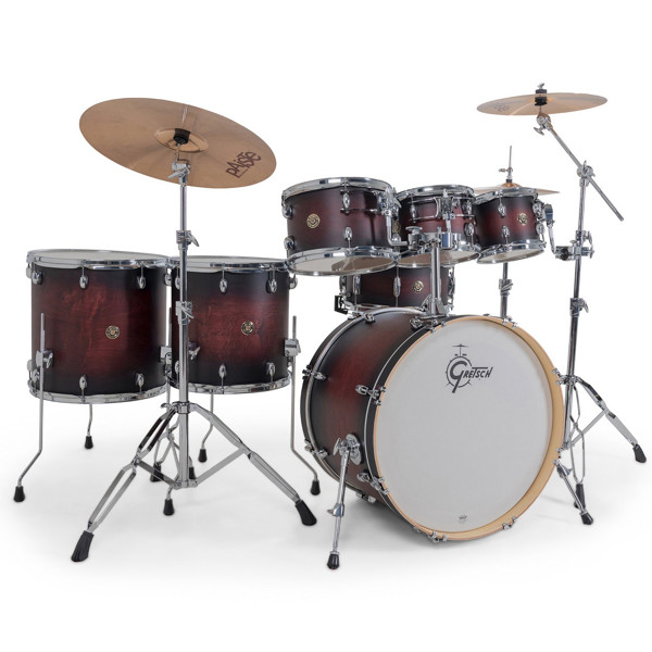 Trommesett Gretsch Catalina Maple CM2-E627-SDCBS, 22 Shell Pack, Satin Deep Cherry Burst