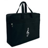 Noteveske - Music Portfolio Bag G-Clef, Black
