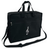 Noteveske - Music Portfolio Bag G-Clef, Black