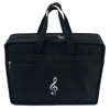 Noteveske - Music Portfolio Bag G-Clef, Black