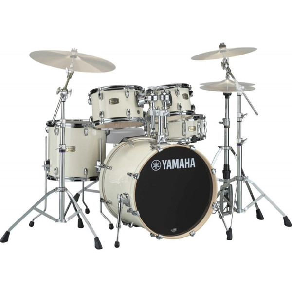 Trommesett Yamaha Stage Custom Birch SBP0F5CLWW, 20, m/Stativer, HW680W, Classic White