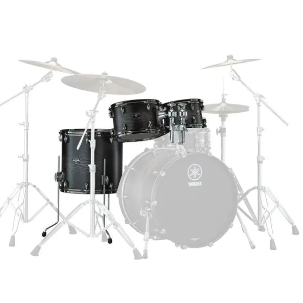 Trommepakke Yamaha Live Custom Hybrid Oak LHP4F3UCS, 10-12-14 + TH945B, UZU Charcoal Sunburst