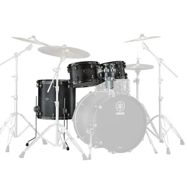 Trommepakke Yamaha Live Custom Hybrid Oak LHP6F3UCS, 10-12-16 + TH945B, UZU Charcoal Sunburst