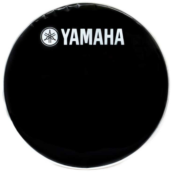 Stortrommeskinn Yamaha, 31022YB, P3 Ebony, Classic Logo, 22