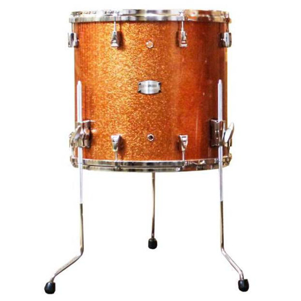 Gulvtromme Yamaha Absolute Hybrid Maple AMF1816, 18x16, Orange Sparkle