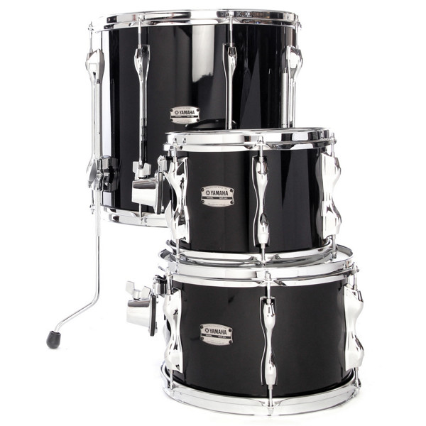 Trommepakke Yamaha Recording Custom RBP6F3SOB, 10-12-16 + TH945B, Solid Black