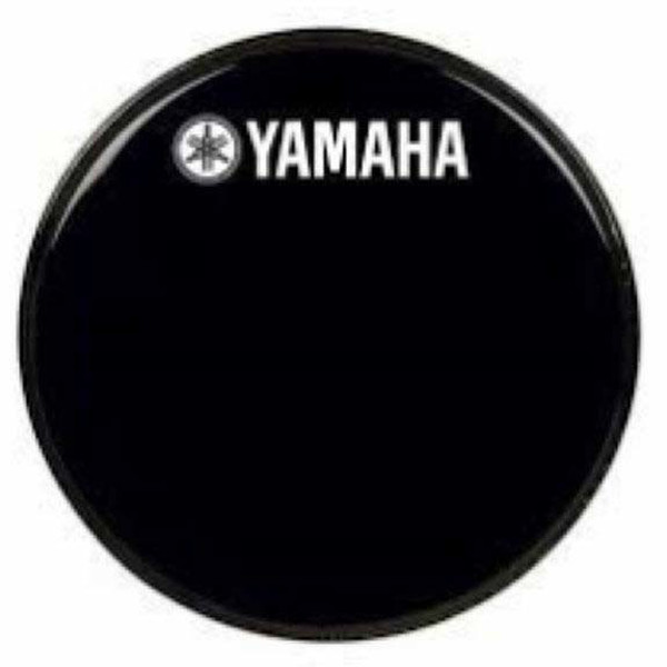 Stortrommeskinn Yamaha, 31024YB, P3 Ebony, Classic Logo, 24