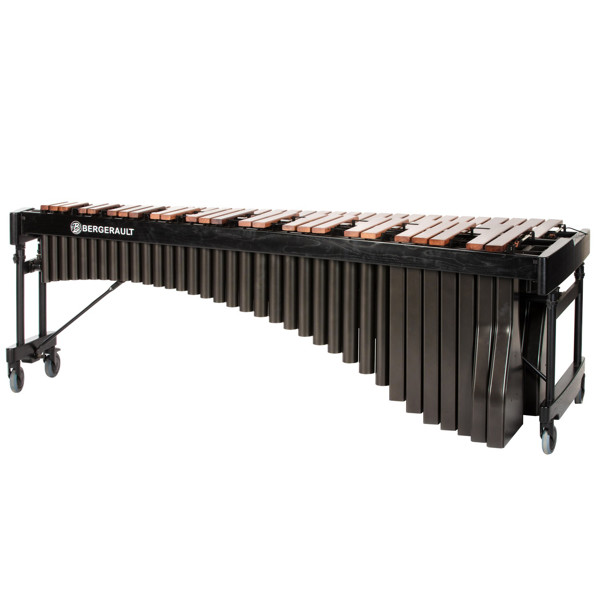 Marimba Bergerault Signature Classic MB50-AB, Honduras Rosewood, 5 Oct. C2-C7, 72-39mm Wide Bars, Black/Black