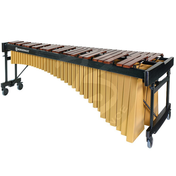 Marimba Bergerault Signature Classic MB50-BG, Honduras Rosewood, 5 Oct. C2-C7, 72-39mm Wide Bars, Black/Gold