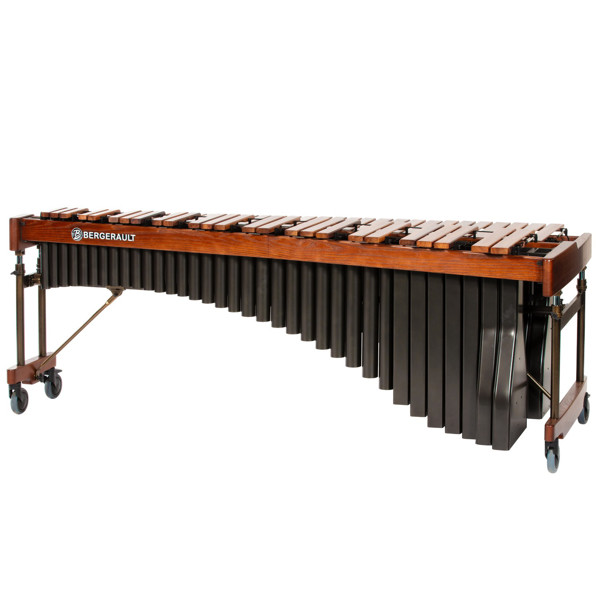 Marimba Bergerault Signature Classic MB50, Honduras Rosewood, 5 Oct. C2-C7, 72-39mm Wide Bars, Mahogany/Black