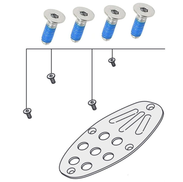 Stortrommepedalskrue Pearl, SC-363L/4, Screws for Traction Plate for PowerShifter Eliminator