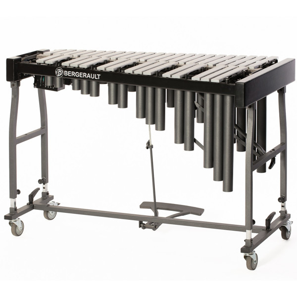 Vibrafon Bergerault Gigvibe BVGIGM, 3 Octaves, F3-F6, 38-13mm Bars, w/Motor, Silver