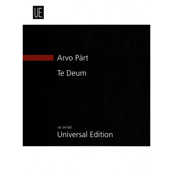 Te Deum, Arvo Pärt. Study Score (SATB)