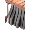 Marimba Bergerault Signature Solo BM50S-GW, Honduras Rosewood, 5 Oct. C2-C7, 74-40mm Wide Bars, Grey Stain/Champagne