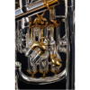 Euphonium Sterling Virtuoso, Trigger og 4 ventiler,  Large Bore, Forsølvet