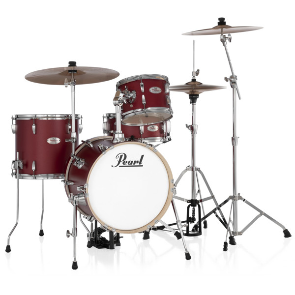 Trommesett Pearl Midtown MT564/C-D747, 16, w/Hardware, Matte Red