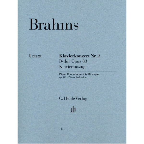 Piano Concerto No. 2 B-dur opus 83, Johannes Brahms. 2 Pianos 4 Hands