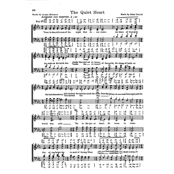 The Quiet Heart, June Collins. SATB Choral Score