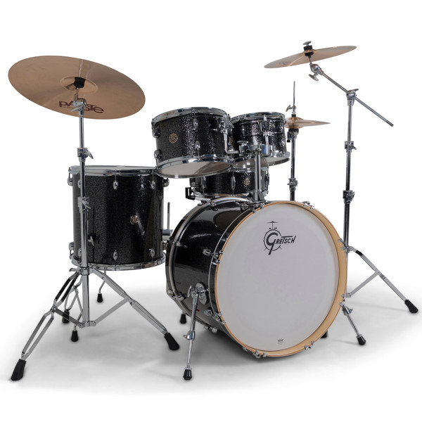 Trommesett Gretsch Catalina Maple CM2-E625-BS, 22 Shell Pack, Black Stardust