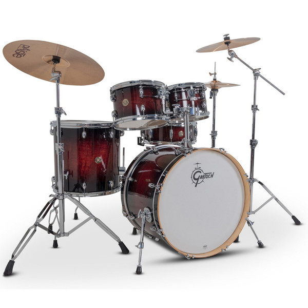 Trommesett Gretsch Catalina Maple CM2-E625-DCB, 24 Shell Pack, Deep Cherry Burst