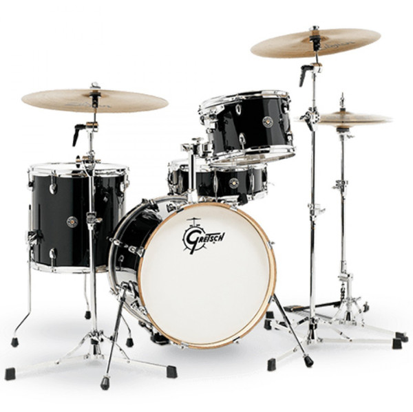 Trommesett Gretsch Catalina Club CC2-J484-PB, 18 Shell Pack, Piano Black