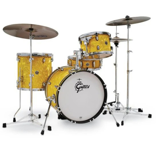 Trommesett Gretsch Catalina Club CC2-J484-YSF, 18 Shell Pack, Yellow Satin Flame