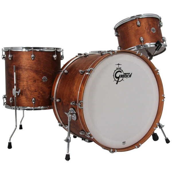 Trommesett Gretsch Catalina Club CC2-R443C-SWG, 24 Shell Pack, Satin Walnut Glaze