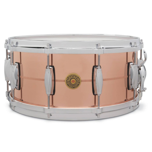 Skarptromme Gretsch USA G4164HB, 14x6,55, Hammered Chrome Over Brass