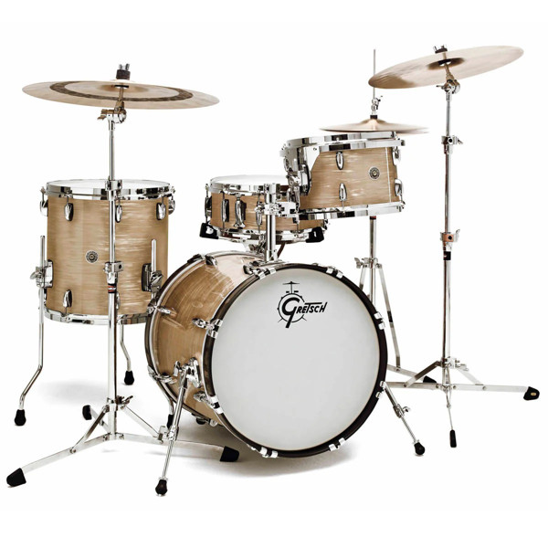 Trommesett Gretsch USA Brooklyn GB-J483-300, 18 Shell Pack, Antique Oyster
