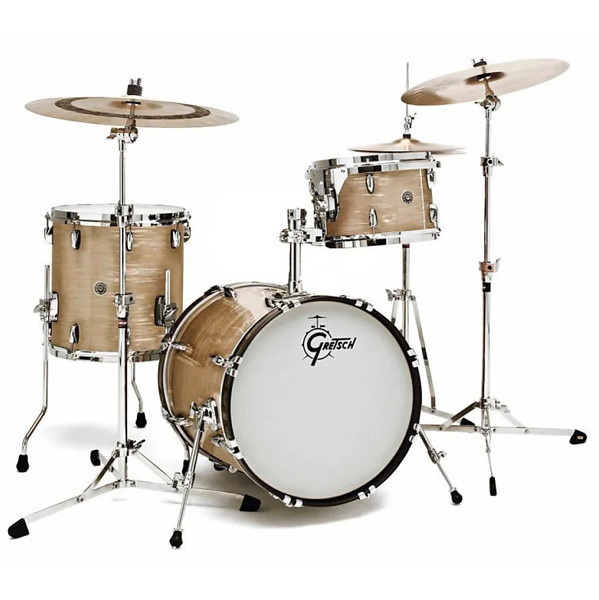 Trommesett Gretsch USA Brooklyn GB-J483-302, 18 Shell Pack, Creme Oyster
