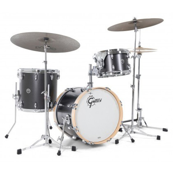 Trommesett Gretsch USA Brooklyn GB-J483-SBM, 18 Shell Pack, Satin Black Metallic