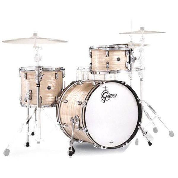 Trommesett Gretsch USA Brooklyn GB-RC423-302, 22 Shell Pack, Creme Oyster