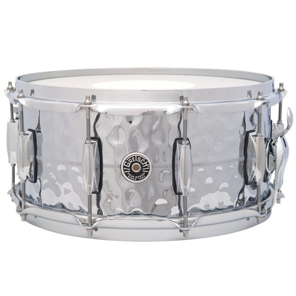 Skarptromme Gretsch USA Brooklyn GB4164HB, 14x6,5, Hammered Chrome Over Brass