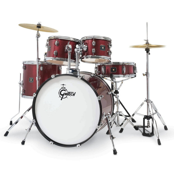 Trommesett Gretsch Renegade RGE625RS, 22 m/Stativer & Cymbaler, Ruby Sparkle