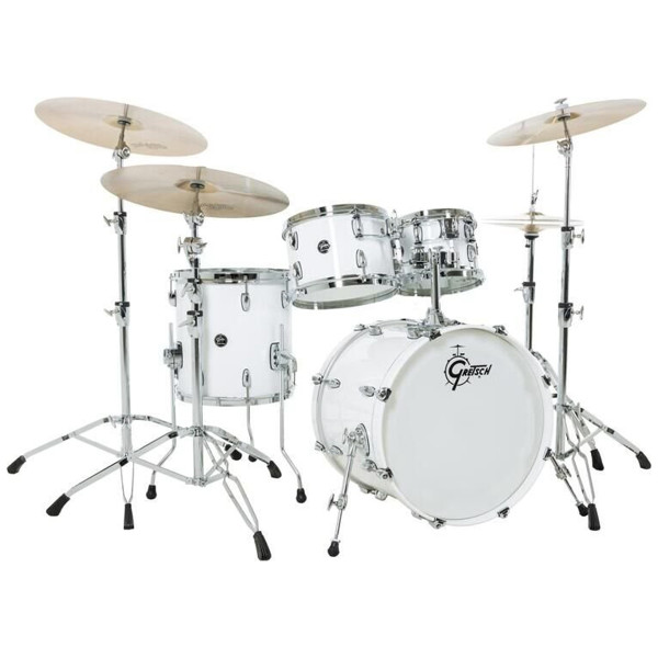 Trommesett Gretsch Renown Maple RN2-E604-PW, 20 Shell Pack, Piano White
