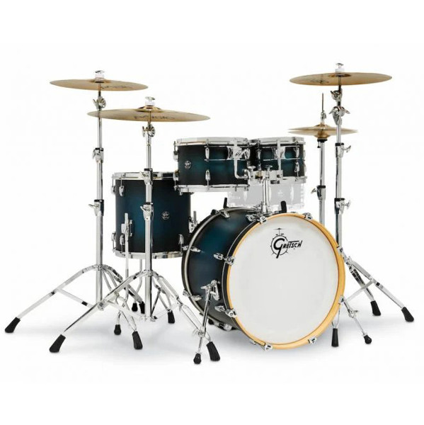 Trommesett Gretsch Renown Maple RN2-E604-SABB, 20 Shell Pack, Satin Antique Blue Burst