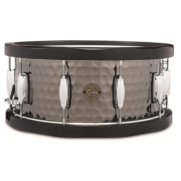 Skarptromme Gretsch Full Range S1-6514WH-BSH, 14x6,5, Hammered Black Steel, Wood Hoop