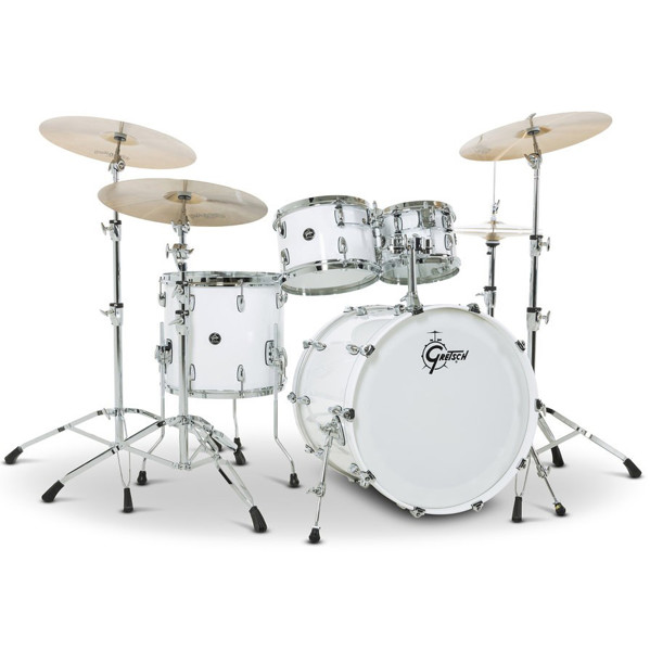 Trommesett Gretsch Renown Maple RN2-E823-PW, 22 Shell Pack, Piano White