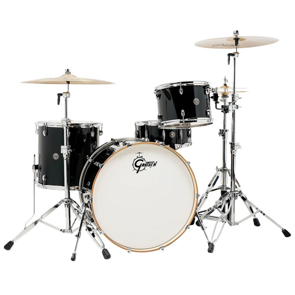 Trommesett Gretsch Catalina Club CC2-R443-PB, 24 Shell Pack, Piano Black