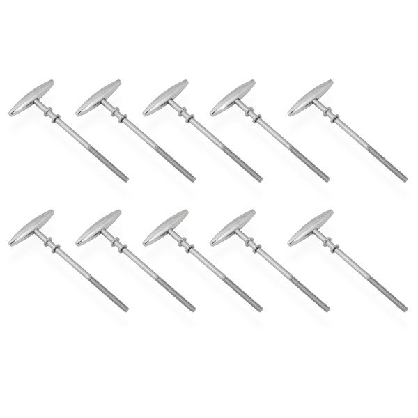 Stemmeskruer Gretsch G5454TK, Bass Drum Tension Rod 4 T-Rod, USA, 10pk