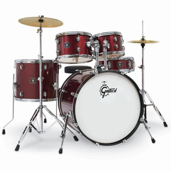 Trommesett Gretsch Renegade RGE625RS, 22 m/Stativer & Cymbaler, Ruby Sparkle