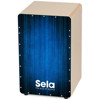 Cajon Sela Varios Series SE-062, Bundle w/Multilingual Method, Blue Graphic