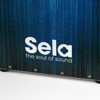 Cajon Sela Varios Series SE-062, Bundle w/Multilingual Method, Blue Graphic