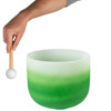 Singing Bowl Sela Crystal Chakra Series SECCU11F, 432Hz, 11, Incl. Mallet, Green-Heart, F