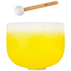 Singing Bowl Sela Crystal Chakra Series SECCU12E, 432Hz, 12, Incl. Mallet, Yellow-Solar Plexus, E
