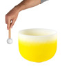 Singing Bowl Sela Crystal Chakra Series SECCU12E, 432Hz, 12, Incl. Mallet, Yellow-Solar Plexus, E