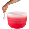 Singing Bowl Sela Crystal Chakra Series SECCU14C, 432Hz, 14, Incl. Mallet, Red-Root, C