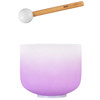 Singing Bowl Sela Crystal Chakra Series SECCU8B, 432Hz, 8, Incl. Mallet, Violet,Crown, B