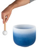 Singing Bowl Sela Crystal Chakra Series SECCU9AB, 432Hz, 9, Incl. Mallet, Indigo-Third Eye, A