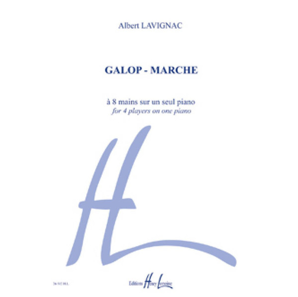 Galop-Marche, Albert Lavignac. Piano 8 Hands on 1 piano